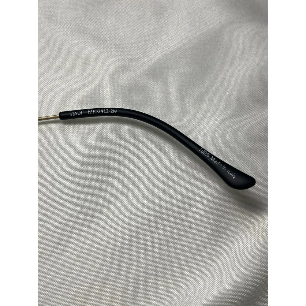 Maui Jim Eyeglasses MJO2412-2M Matte Black/Gold Square Frame Italy 49[]25 140